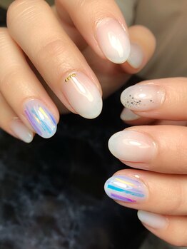 レディグリッター(Lady glitter)/シンプル&フィルムネイル