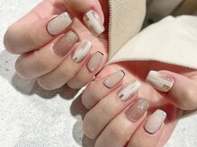ネイルアンドアイラッシュサロン マーブル(marble)/カフェオレネイル