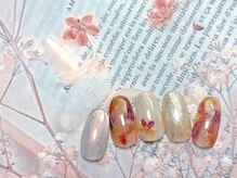 フルールソンネイル(fleur son nail)/8月定額トレンドアート