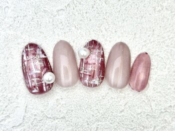 ツイードネイル　銀座フィルイン