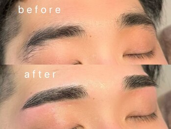 エファッセ 行田店(efface)の写真/メンズのお客様も大歓迎♪顔の印象を決める眉はアイブロウワックスがオススメ！垢抜け眉で清潔感アップ☆