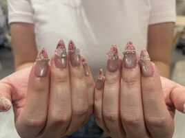 薔薇ネイル