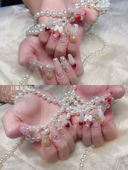 ラベンダー(Lavender)/クリスマスネイル/2024冬ネイル