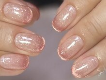 ネイルサロンスマイル(SMILE)/煌めくマグネットフレンチ