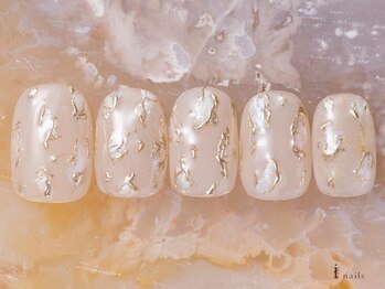 アイネイルズ 吉祥寺店(I nails)/キラキラニュアンス淡色ネイル