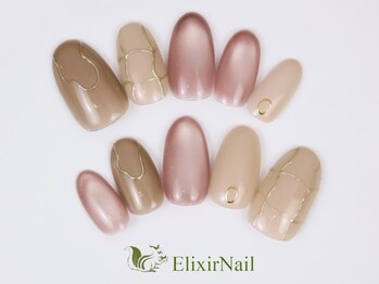 エリクサーネイル 神田(Elixir Nail)/シンプル / クーポン使用