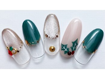 ネイルサロンアジアン 池袋店/クリスマス限定デザイン