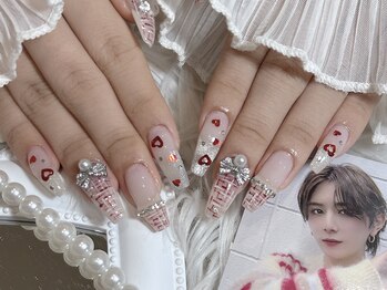 リンドネイル バイ モカ アンド ララ(Lind nail by moca and LaLa)/【mio】ツイードネイル