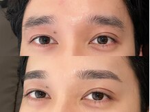 メンズも沢山きていただいております♪眉ワックス/眉毛パーマ