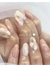 【シンプルデザイン80min】4本デザイン(6本ワンカラーorラメグラ)ケア込み