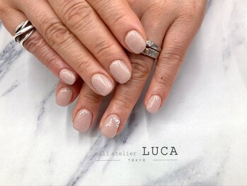 ネイルアトリエルカ(nail atelier LUCA)/W-597 シアーベージュラメネイル