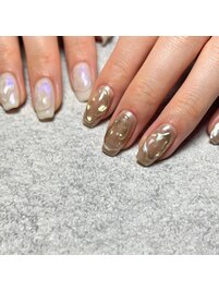 ぷっくり　ニュアンスネイル