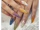 ぷっくりお花ネイル