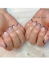 リッシュ ドゥ(RICHE deux)/大人ほそフレンチネイル♪