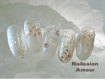 アムールユシマテン 上野湯島店(Amour)/ キラキラ秋のネイルコース¥7980