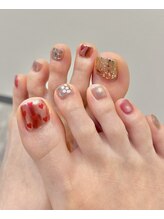 クレイン(Crane)/可愛い＋大人っぽいMIXネイル