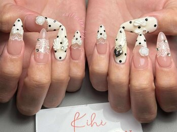 キヒ 渋谷店(Kihi)/春/ドット/ホワイト/フレンチ