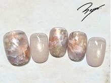 トレス ネイルサロン(3.tres.Nail Salon)/☆スプリングヘイズマーブル☆