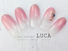 ネイルアトリエルカ(nail atelier LUCA)/L-16 グラデーション ラメライン