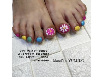 マンディーズ(MandY's)/フット/ぷっくフラワー