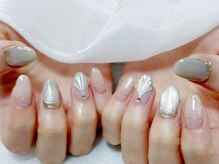 プティ アイビューティ 京橋店(peTiT eyebeauty)/マグネット　マーメイドネイル