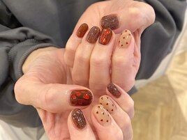 バレンタインネイル