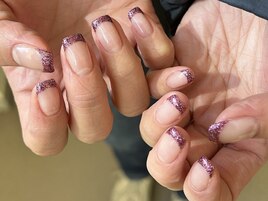ラメフレンチ