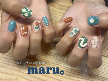マル(maru。)の写真/《手描きだからこその可愛さ》個性的で味のあるデザインに満足度◎定額デザインにもオシャレな手描きあり☆