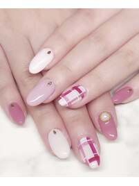 チェックネイル