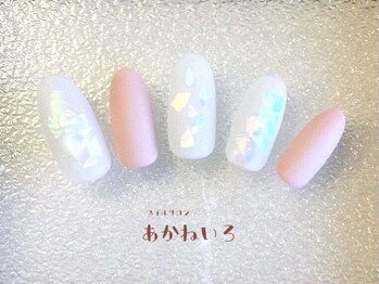 ネイルサロン あかねいろ/氷ネイル オーロラマットネイル