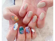 ネイルサロン ティフィン(tiffin)/～カラフルflowerネイル～