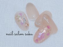 サク(saku)/3月の定額デザイン/桜