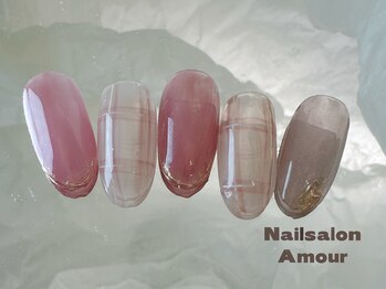 アムールユシマテン 上野湯島店(Amour)/ キラキラ秋のネイルコース¥7980