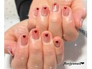 ワンポイントハートnail