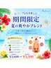 【◆夏限定◆】NEW爽快感up!ハーブ&よもぎ蒸し￥3600→￥3300