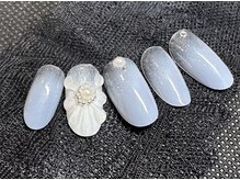 ピーチポット/ぷっくりアート《フラワー》