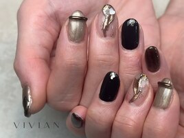 バレンタイン　ネイル