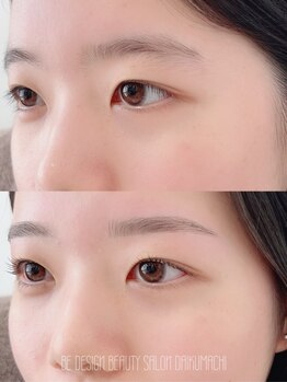 ビーデザイン ダイクマチ(BE DESIGN DAIKUMACHI)の写真/第一印象は「眉」で決まる!理想の美眉で垢抜け顔へ♪黄金比デザインで小顔&美人見え☆朝のメイク時間短縮！