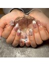 オーロラネイルニュアンスネイル