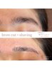 ★NEW★【Wax・毛抜きが苦手な方】左右差調整◇眉カット＋眉シェービング