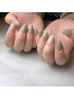 ネイルルーム オルポノ(Olupono)/チェックネイル