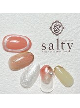 ネイルアンドアイラッシュサロン ソルティ 寺田町(salty)/ぷっくりネイル
