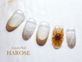 ラグジュアリーネイル ハローズ(HAROSE)/ひまわりネイル