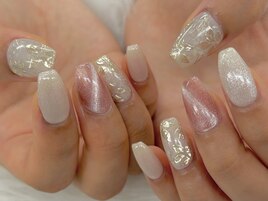 【山崎】奥行きフラワーネイル