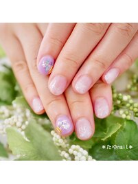 ８月たゆnail祭りデザイン
