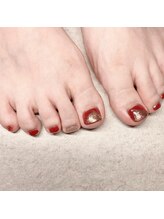 プチルポ(Petit Repos)/秋フット×ボルドー×立体アート