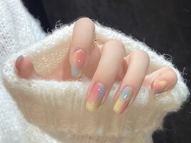 ちゅるんニュアンスネイル