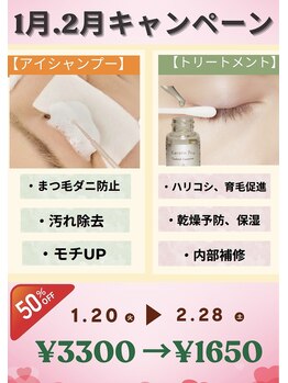 アイラッシュ リップル(Eyelash ripplu)/今月キャンペーン
