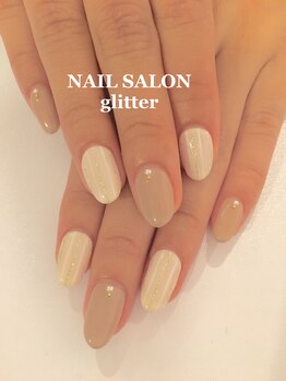ネイルサロン グリッター(NAIL SALON glitter)/ストライプなオフィスネイル