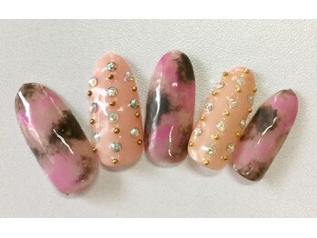 イーズネイル 堺(e's Nail)/10本artストーン乗せ放題￥7700